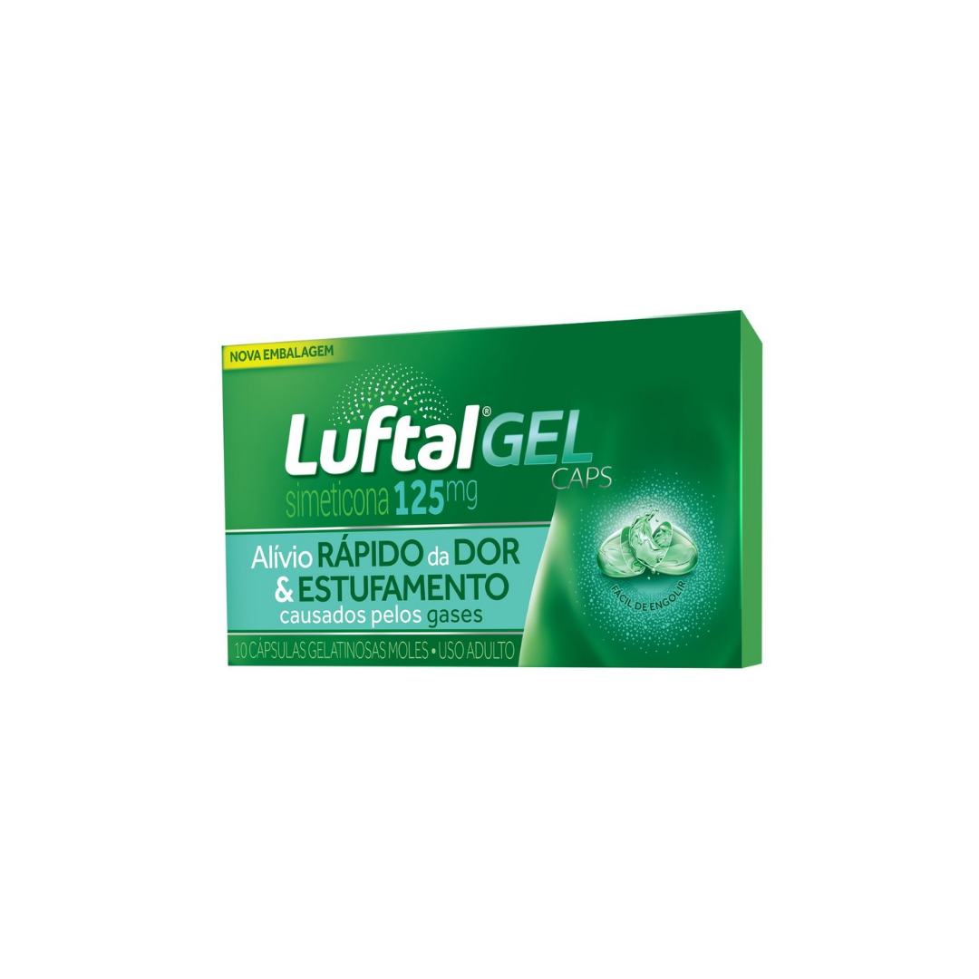 Luftal Gel Caps Simeticona 125mg 10 Cápsulas